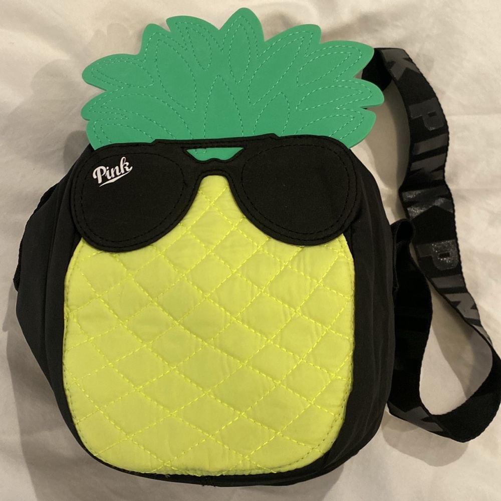 NWT Victoria’s Secret pink pineapple sunglass cooler